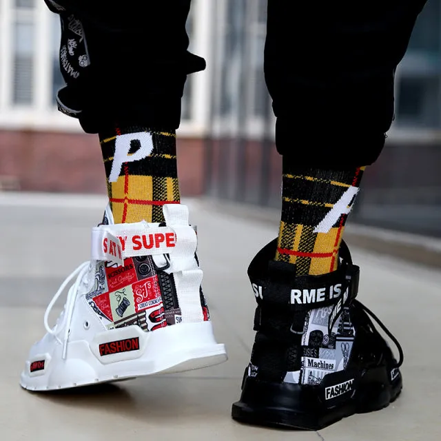 Men Shoes High Quality Sneakers Platform Breathable Lightweight