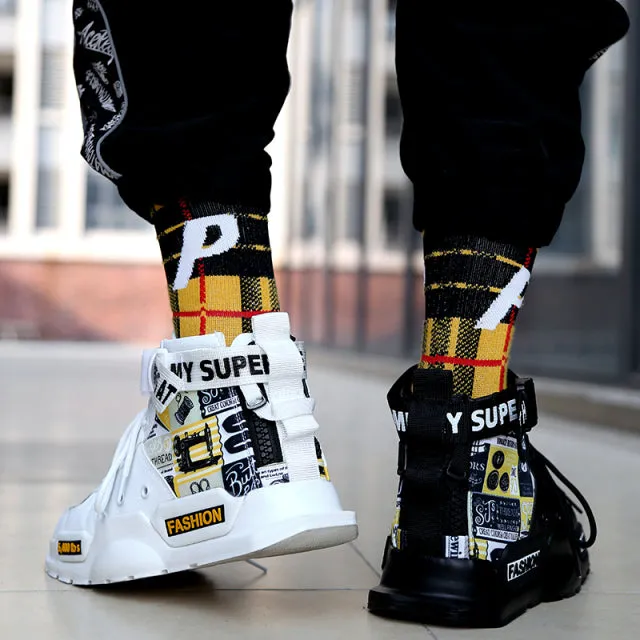 Men Shoes High Quality Sneakers Platform Breathable Lightweight
