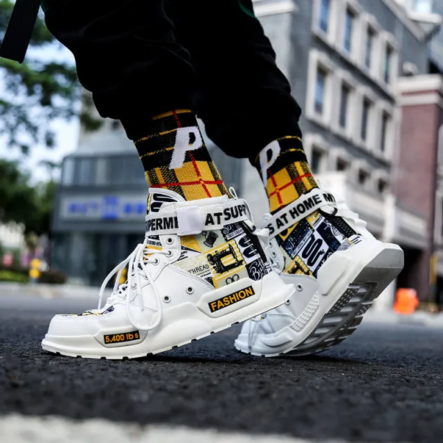 Men Shoes High Quality Sneakers Platform Breathable Lightweight