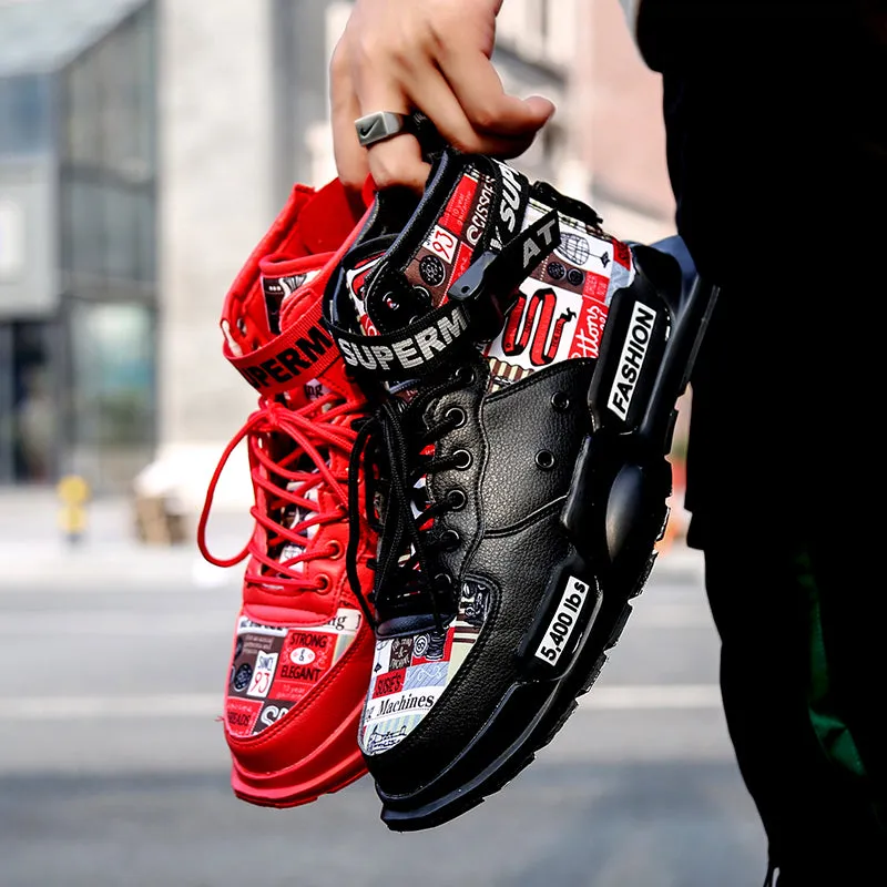 Men Shoes High Quality Sneakers Platform Breathable Lightweight