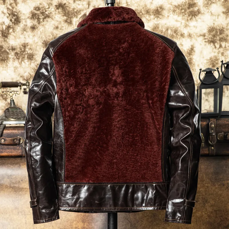 Men's Brown GRIZZLY Leather Jacket