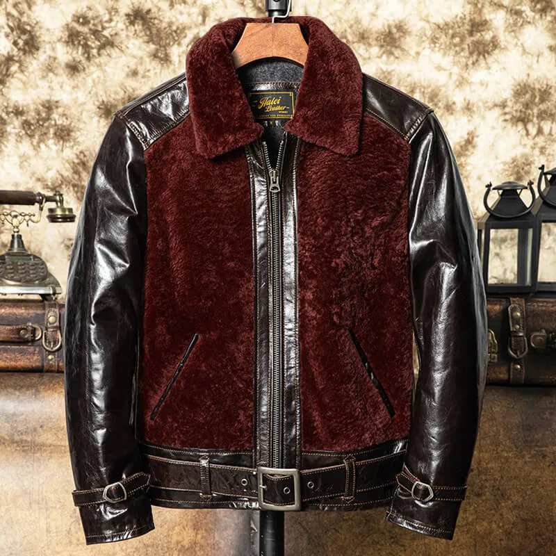 Men's Brown GRIZZLY Leather Jacket