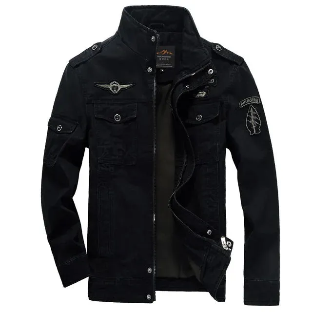Men's Casual Army Jacket – Plus Size M-6XL Air Force Cargo Coat