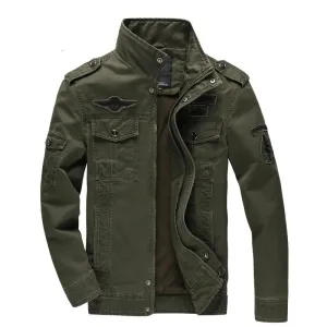 Men's Casual Army Jacket – Plus Size M-6XL Air Force Cargo Coat