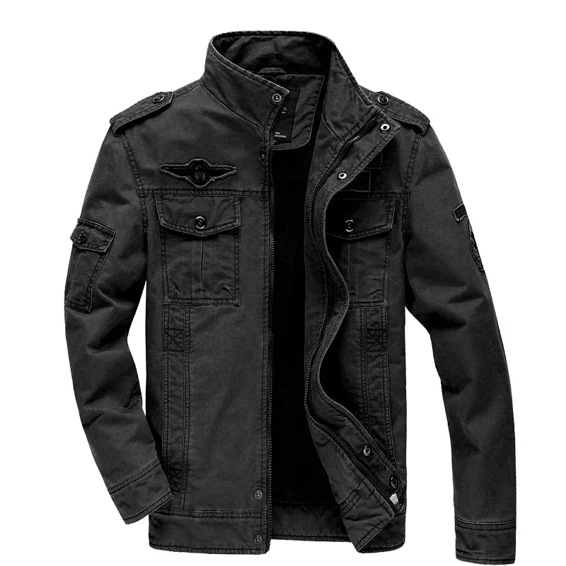 Men's Casual Army Jacket – Plus Size M-6XL Air Force Cargo Coat