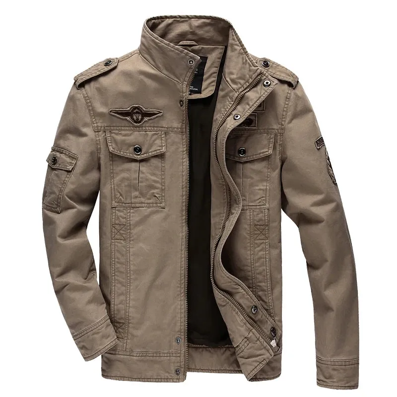 Men's Casual Army Jacket – Plus Size M-6XL Air Force Cargo Coat