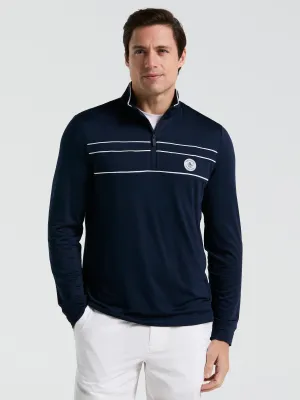 Men's Lightweight 1/4" Zip Corded Pullover Golf Base Layer