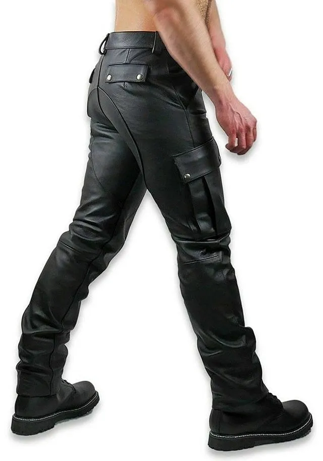 Men's Original Leather Cargo Pants