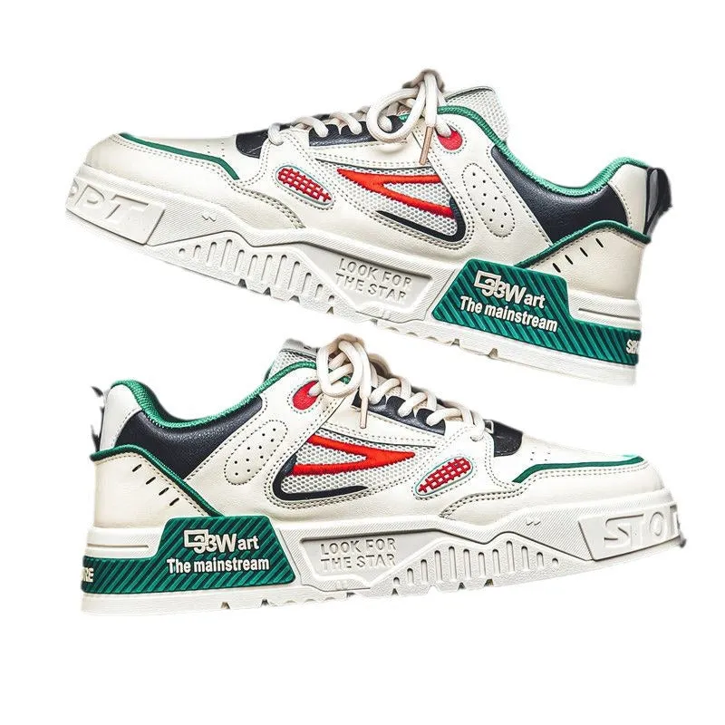 Men's Summer Korean Style Trendy Green Less Casual Shoes