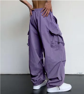 Men's Wide Leg Multi Pockets Baggy Pants | Streetwear