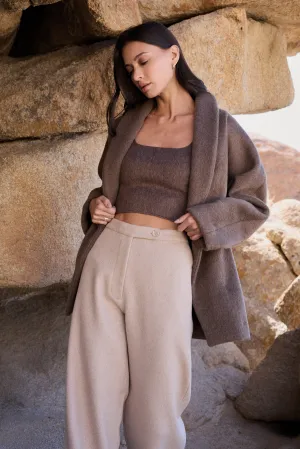 Merino Wool Blend Pants (Oatmeal)