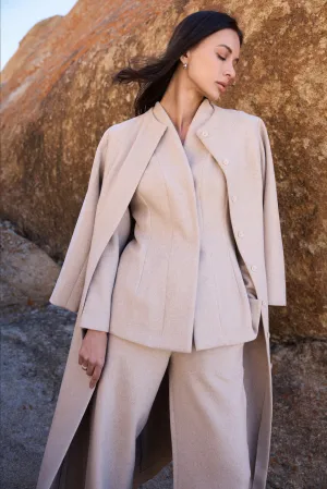 Merino Wool Blend Top (Oatmeal) & Merino Wool Blend Pants (Oatmeal)
