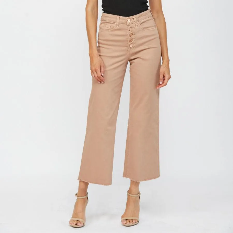 Mica Denim Chromatic High Rise Cropped Jeans