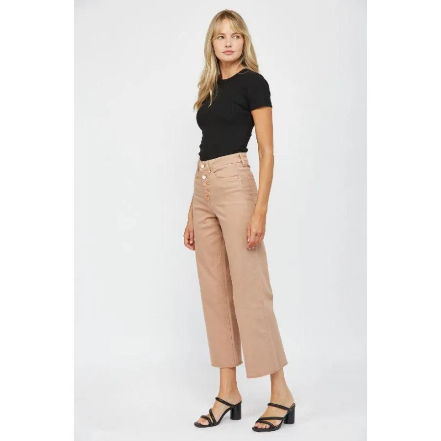 Mica Denim Chromatic High Rise Cropped Jeans