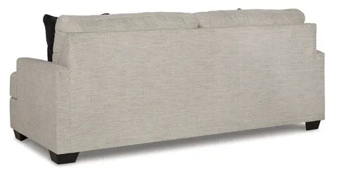 Mid-Century Modern Platform Sofa in Pebble