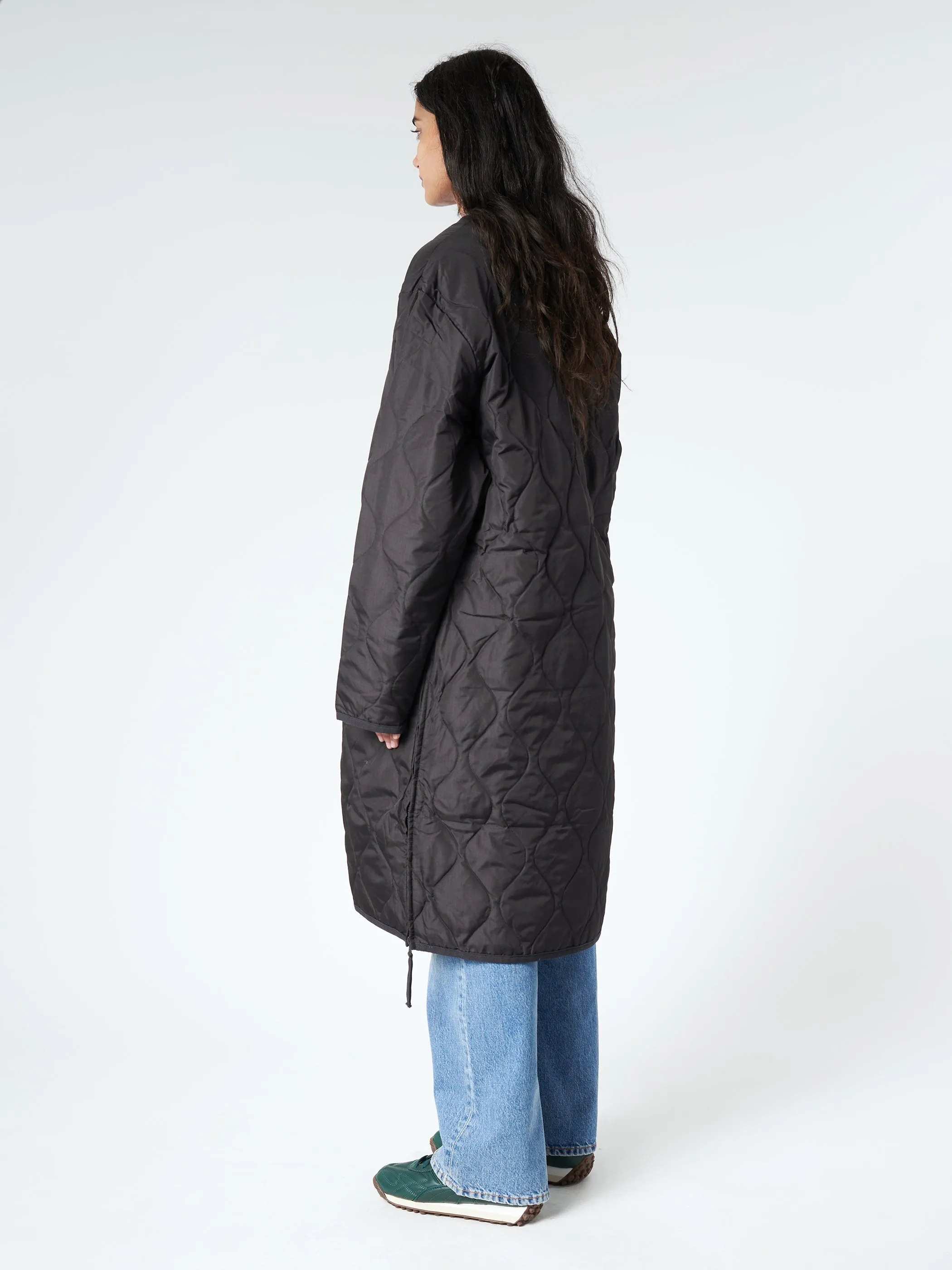 Military Crew Neck Down Coat