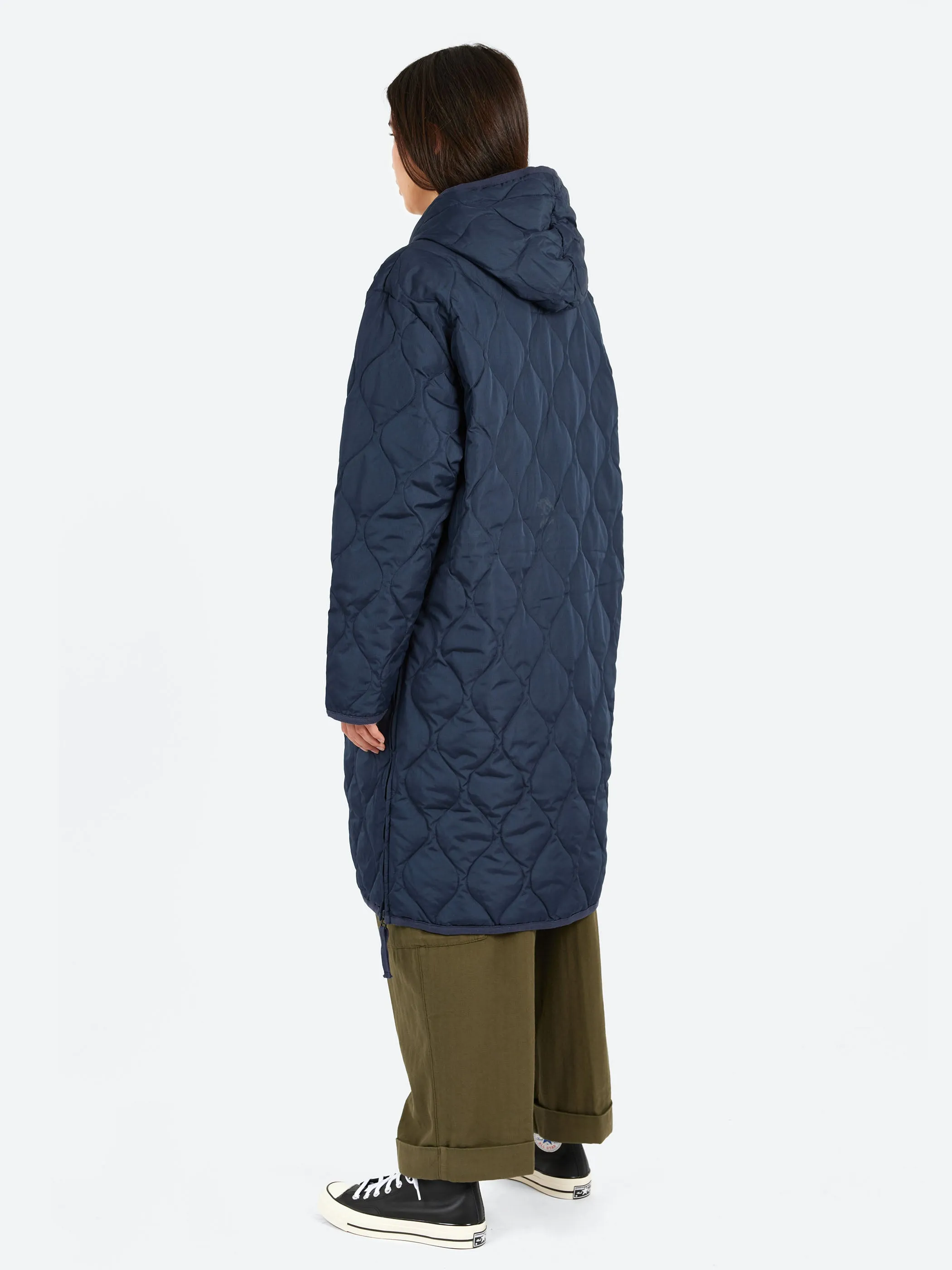 Military Hood Long Down Coat