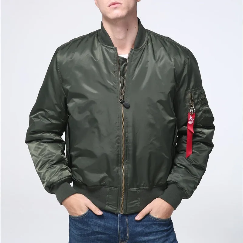 Military tactical Male Army Flight Bomber Jacket