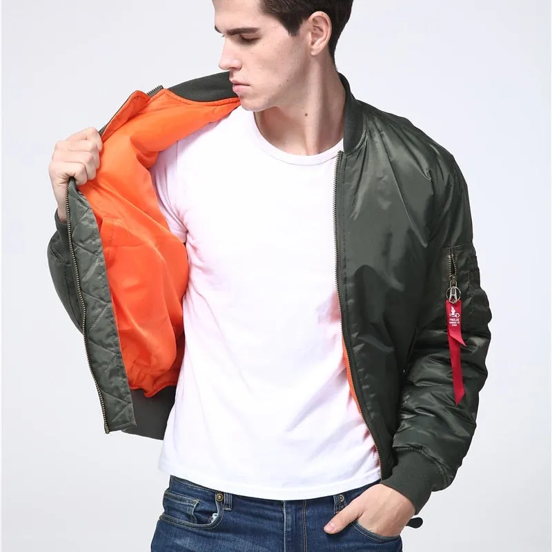 Military tactical Male Army Flight Bomber Jacket