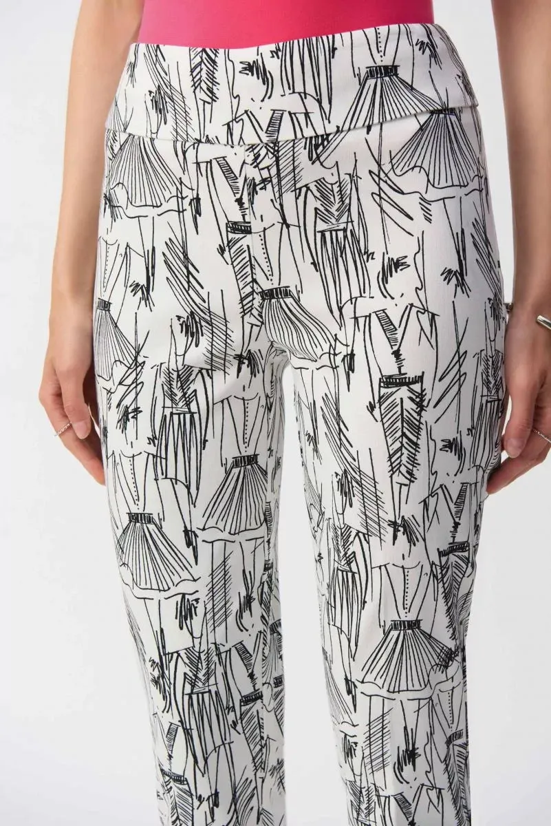 Millennium Conversational Print Slim Fit Pants Style 251002