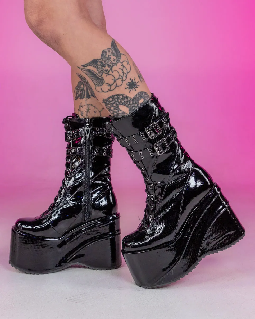 Miss Understood Black Platform Boots