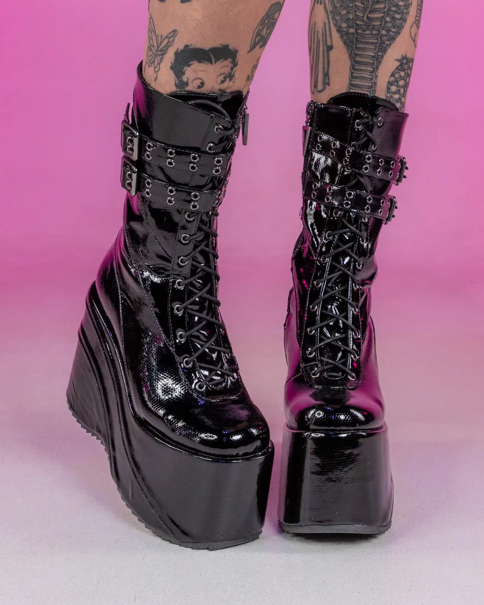 Miss Understood Black Platform Boots