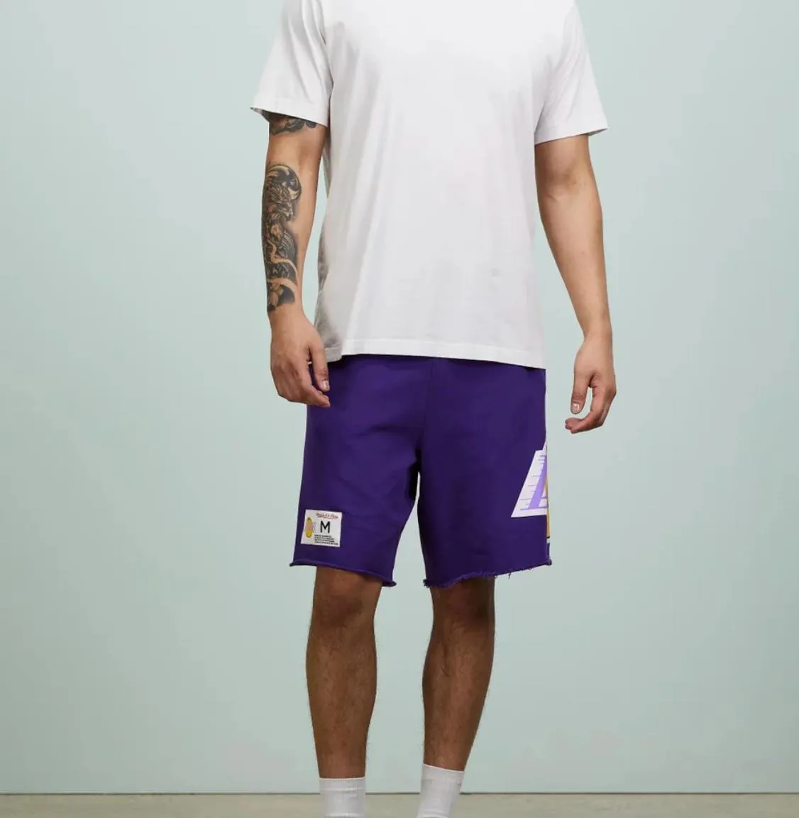 Mitchell & Ness LA Lakers Mens Sweat Shorts Size M (New)