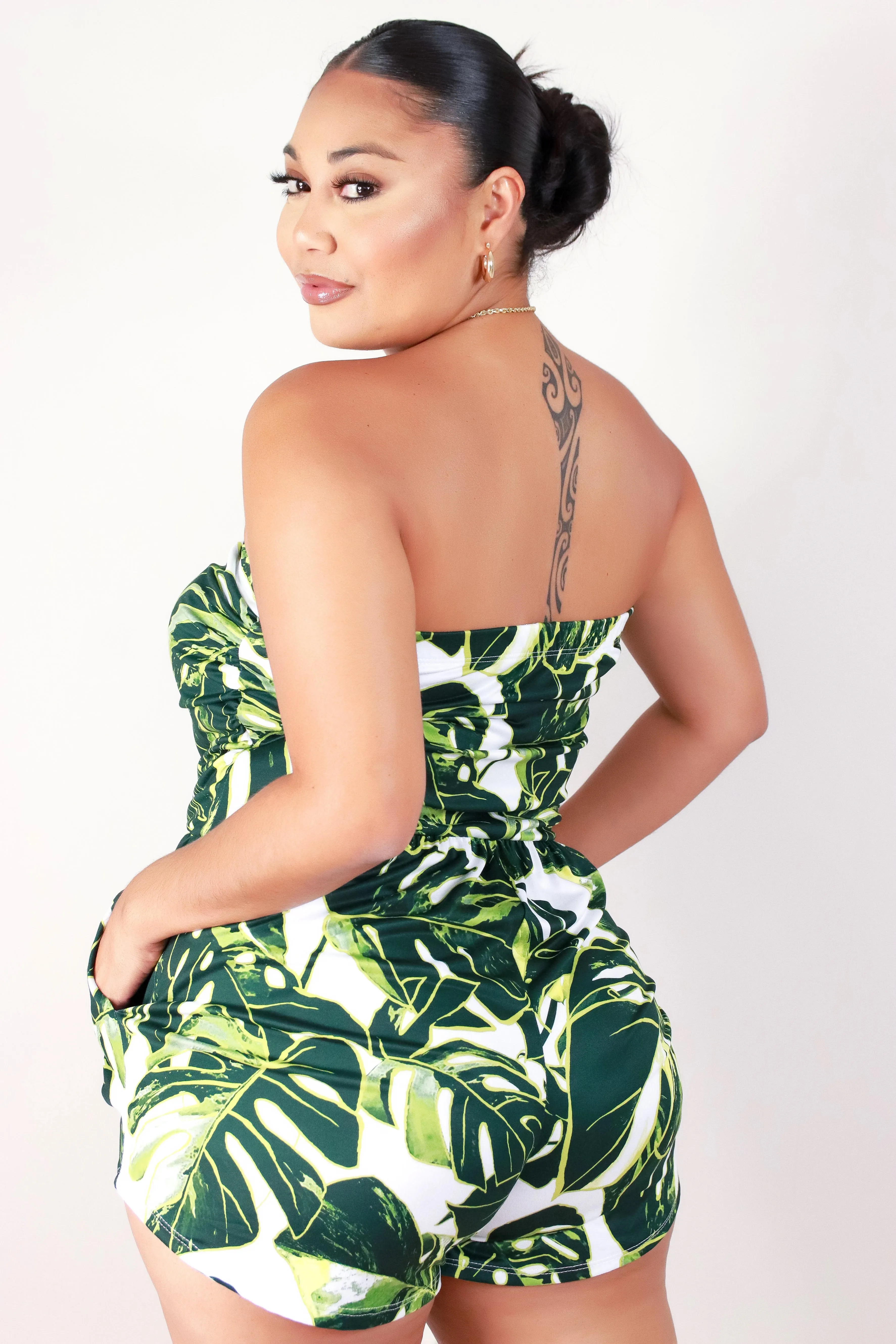 MONSTERA TUBE ROMPER
