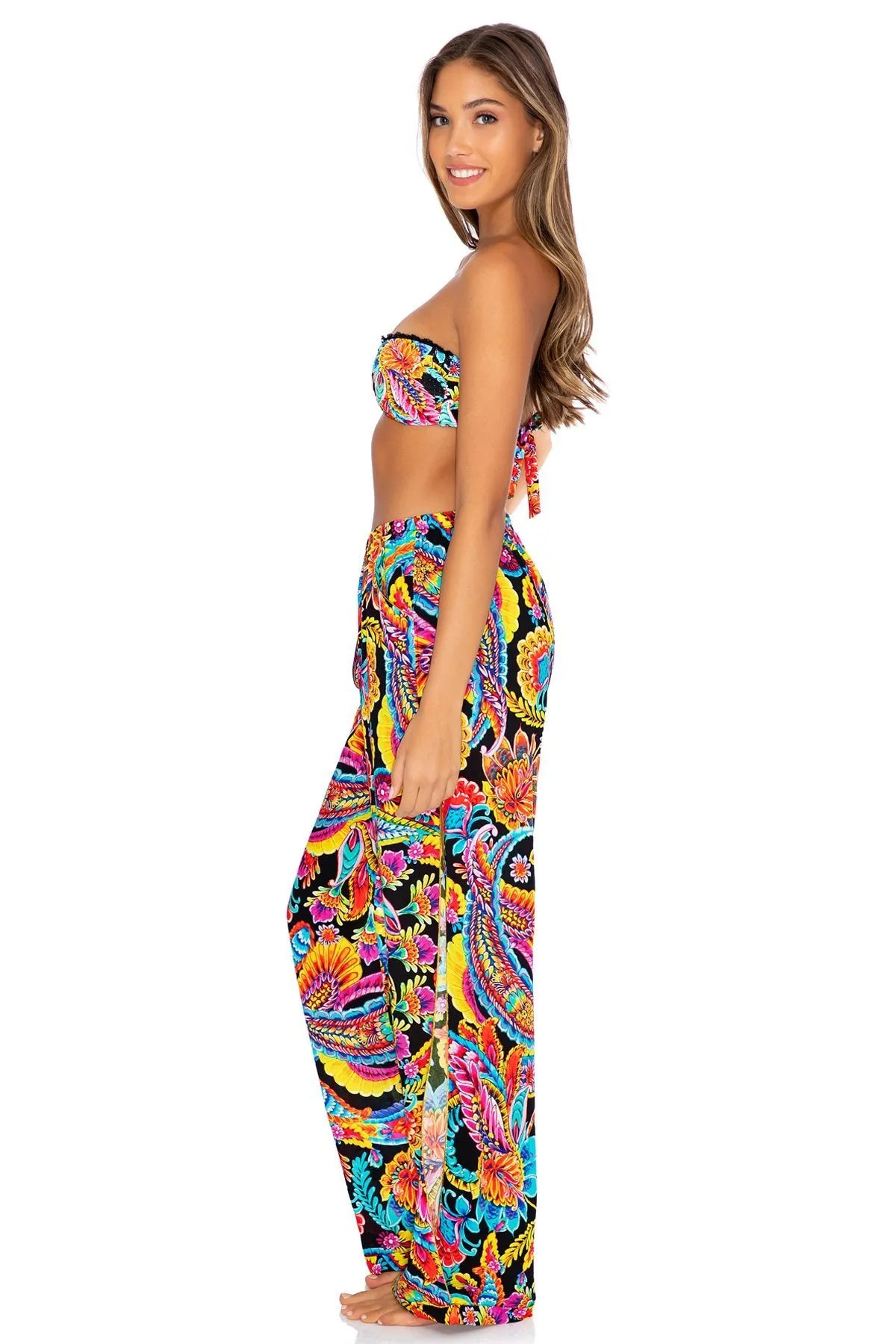 MOON NIGHTS - Split Side Wide Leg Pant