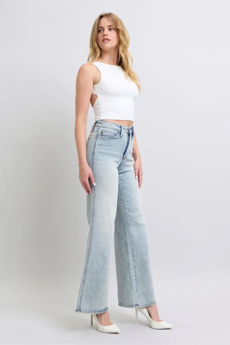 Morgan Judy Blue High Waist Tummy Control Retro Wide