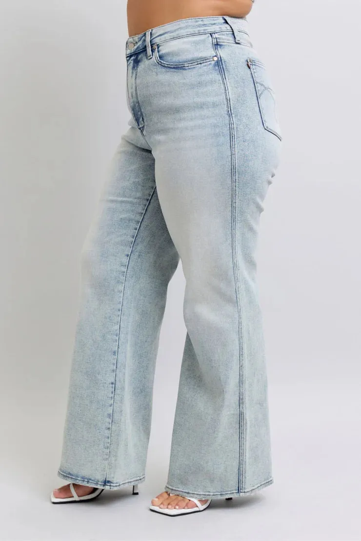 Morgan Judy Blue High Waist Tummy Control Retro Wide