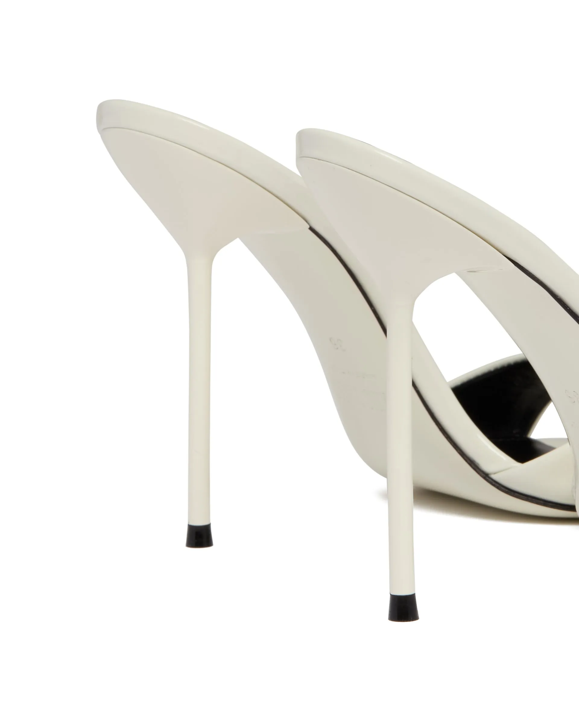 Mules Lidia Open Toe Bianche