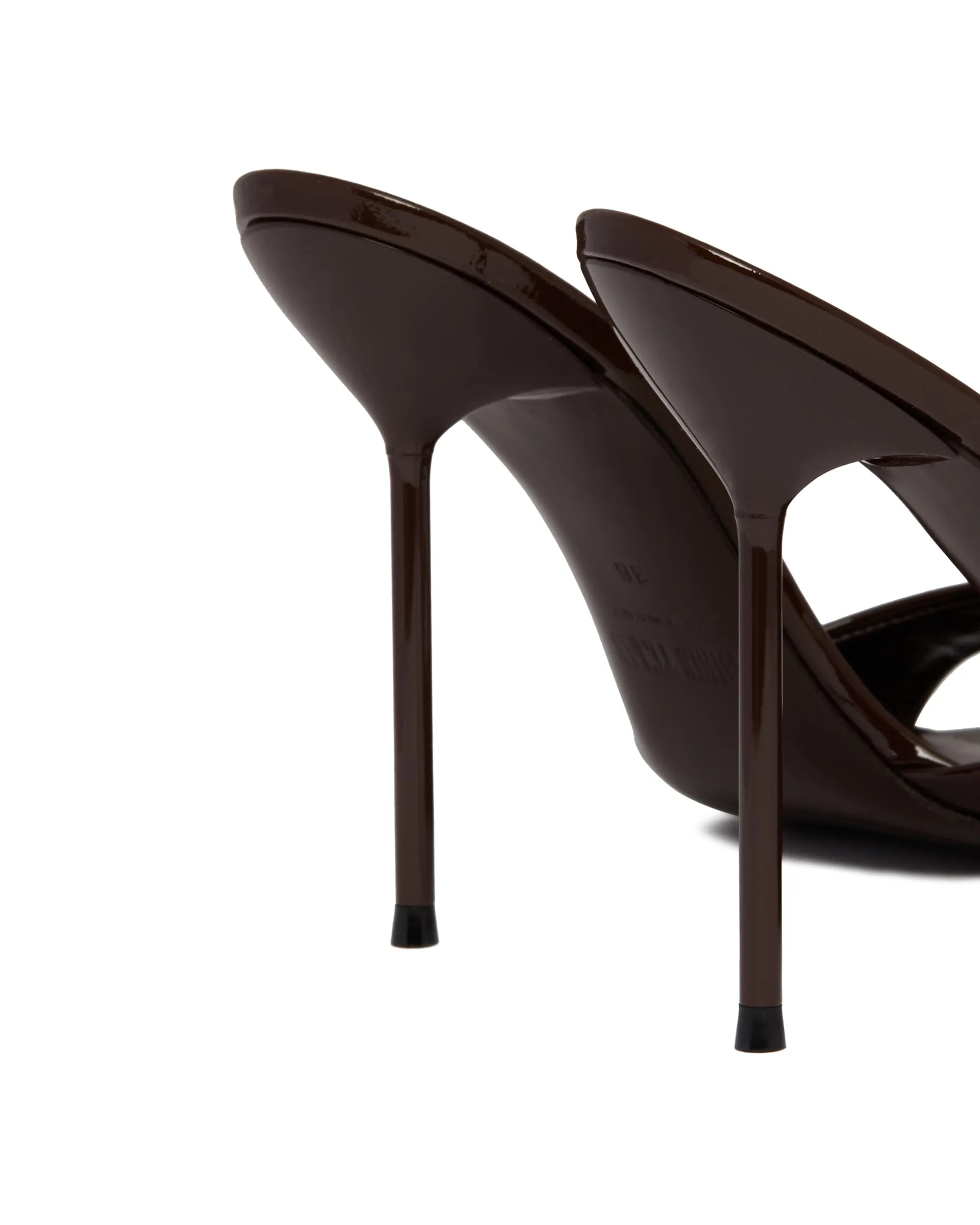 Mules Lidia Open Toe Marroni