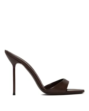 Mules Lidia Open Toe Marroni