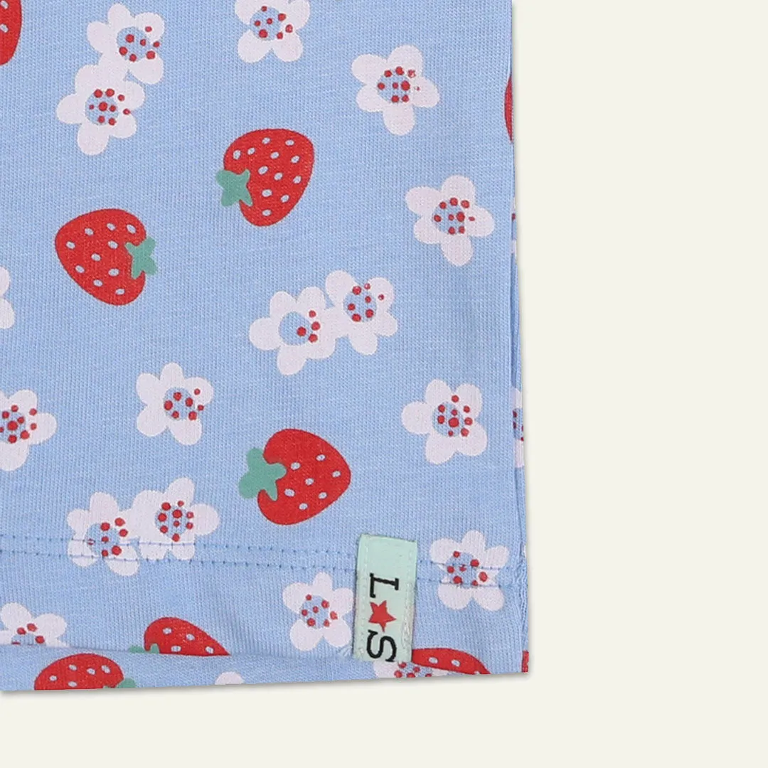 Multicoloured Strawberry and Stripe Print Top -2 Pack