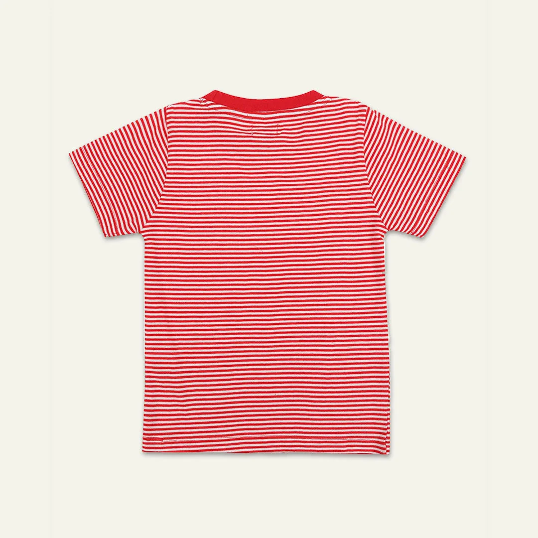 Multicoloured Strawberry and Stripe Print Top -2 Pack