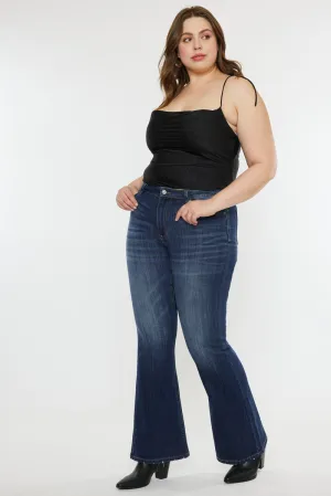 Natti Mid Rise Flare Jeans (Plus Size)