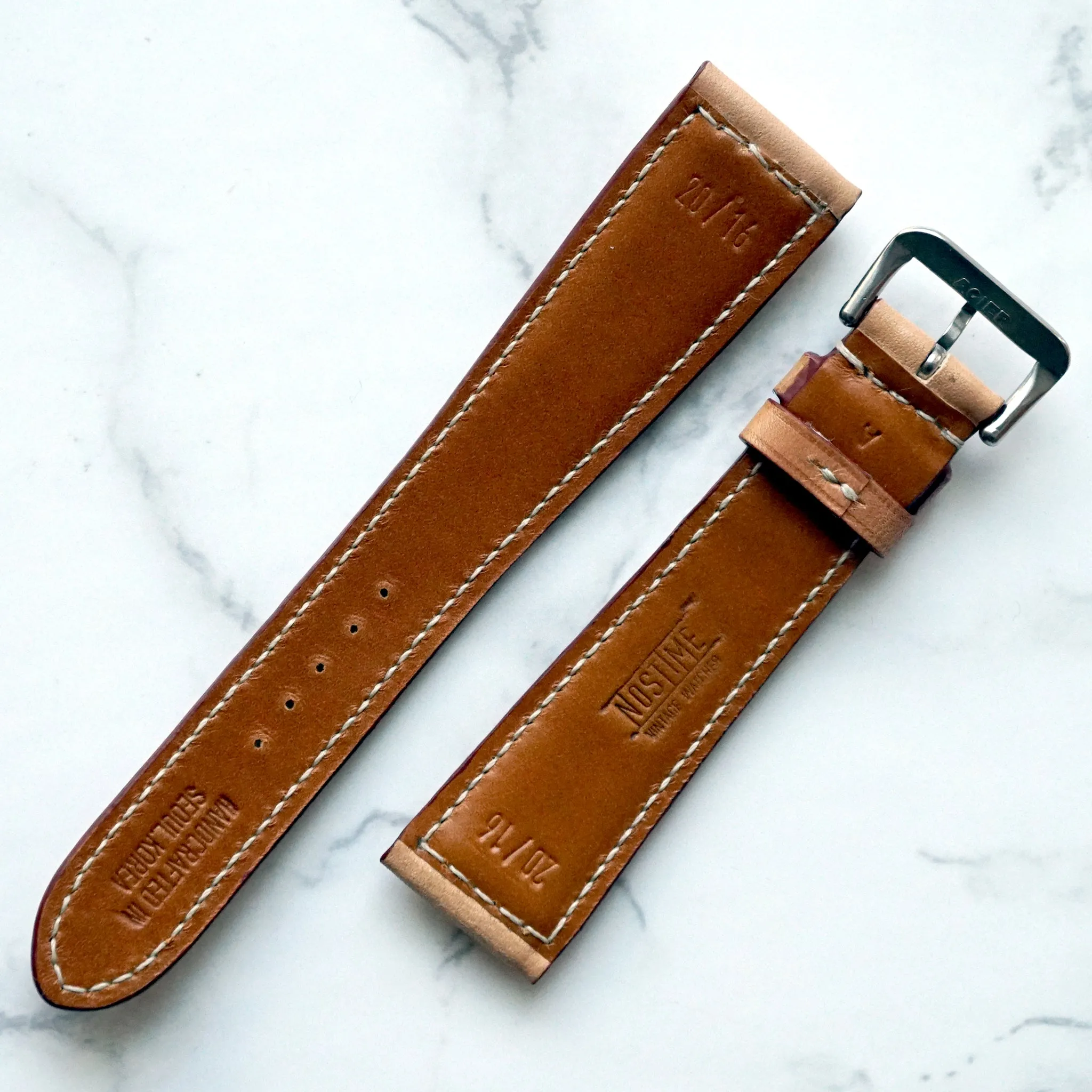 NATURAL SADDLE CUSTOM MADE STRAP