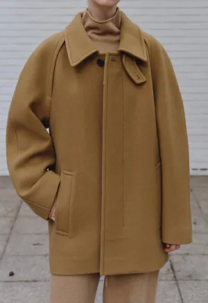 Neck Graham Wool Jacket