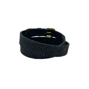 Needlepoint Texture Basketweave Black