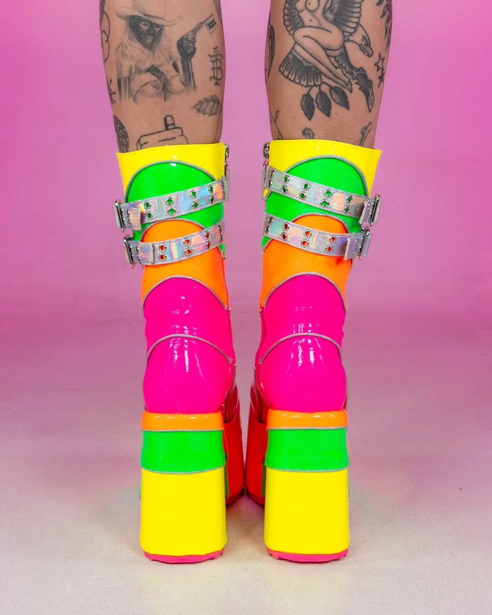 Neon Lites Platform Boots