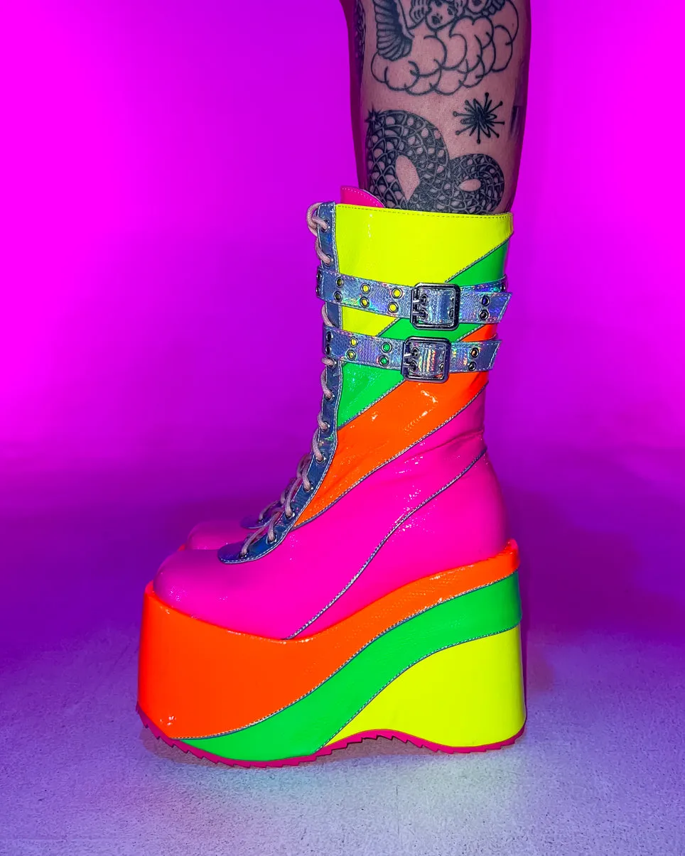 Neon Lites Platform Boots