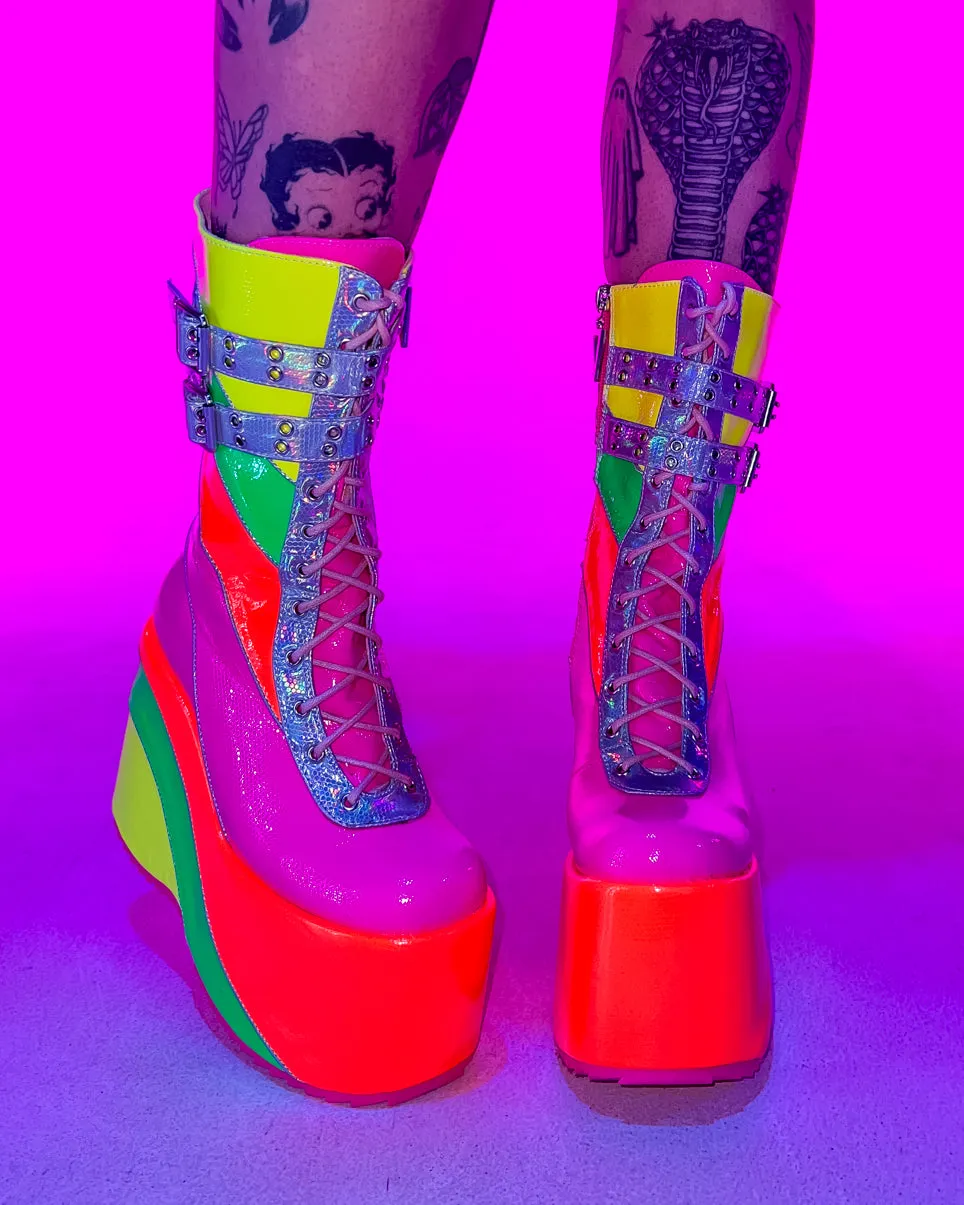 Neon Lites Platform Boots
