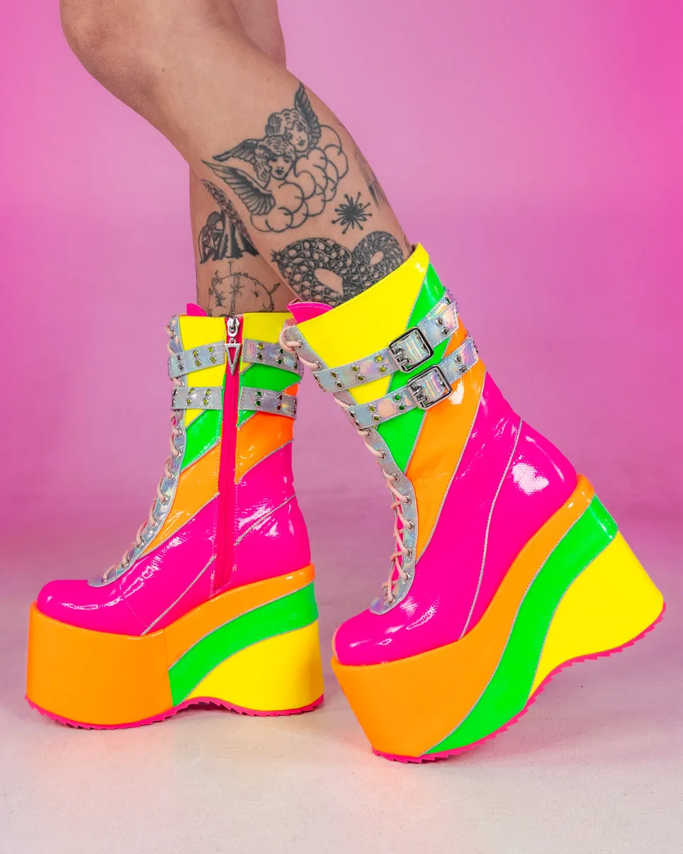 Neon Lites Platform Boots