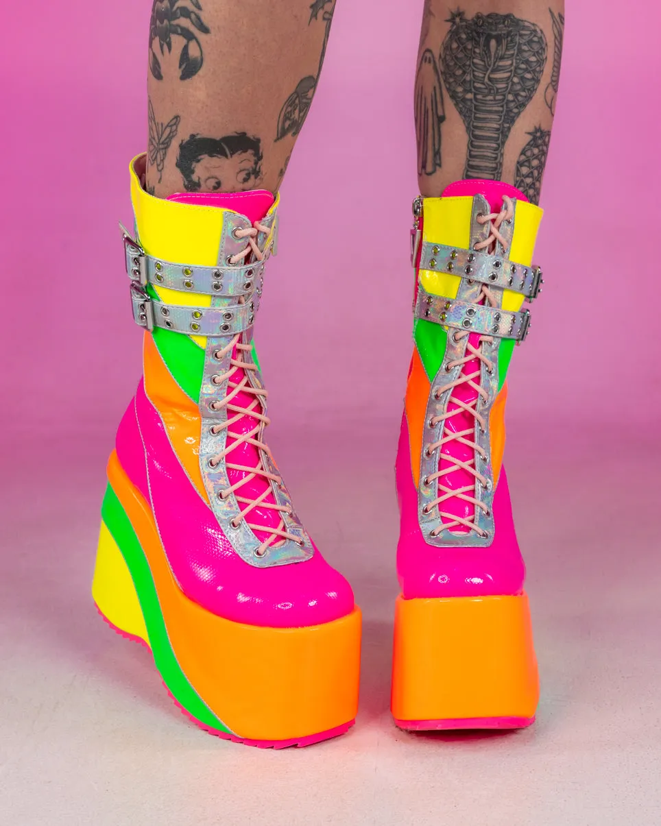 Neon Lites Platform Boots