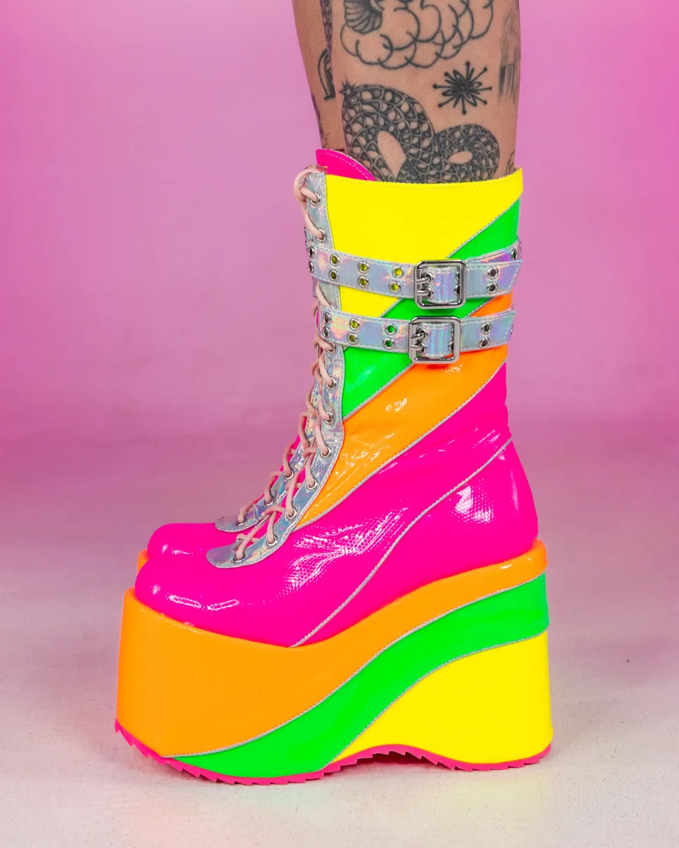 Neon Lites Platform Boots