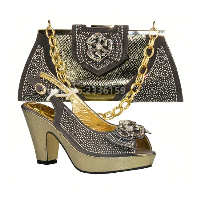 New Design Italian Shoe with Matching Bag