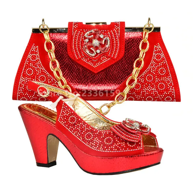 New Design Italian Shoe with Matching Bag