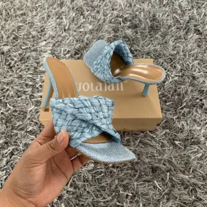 New Summer  Slides Square Open Toe