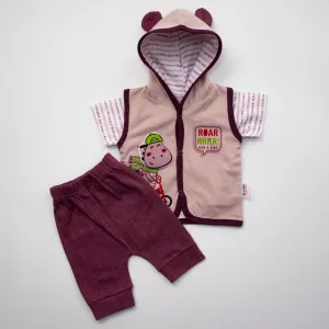 Newborn boys Half Sleeves Rompers code-( Roar )